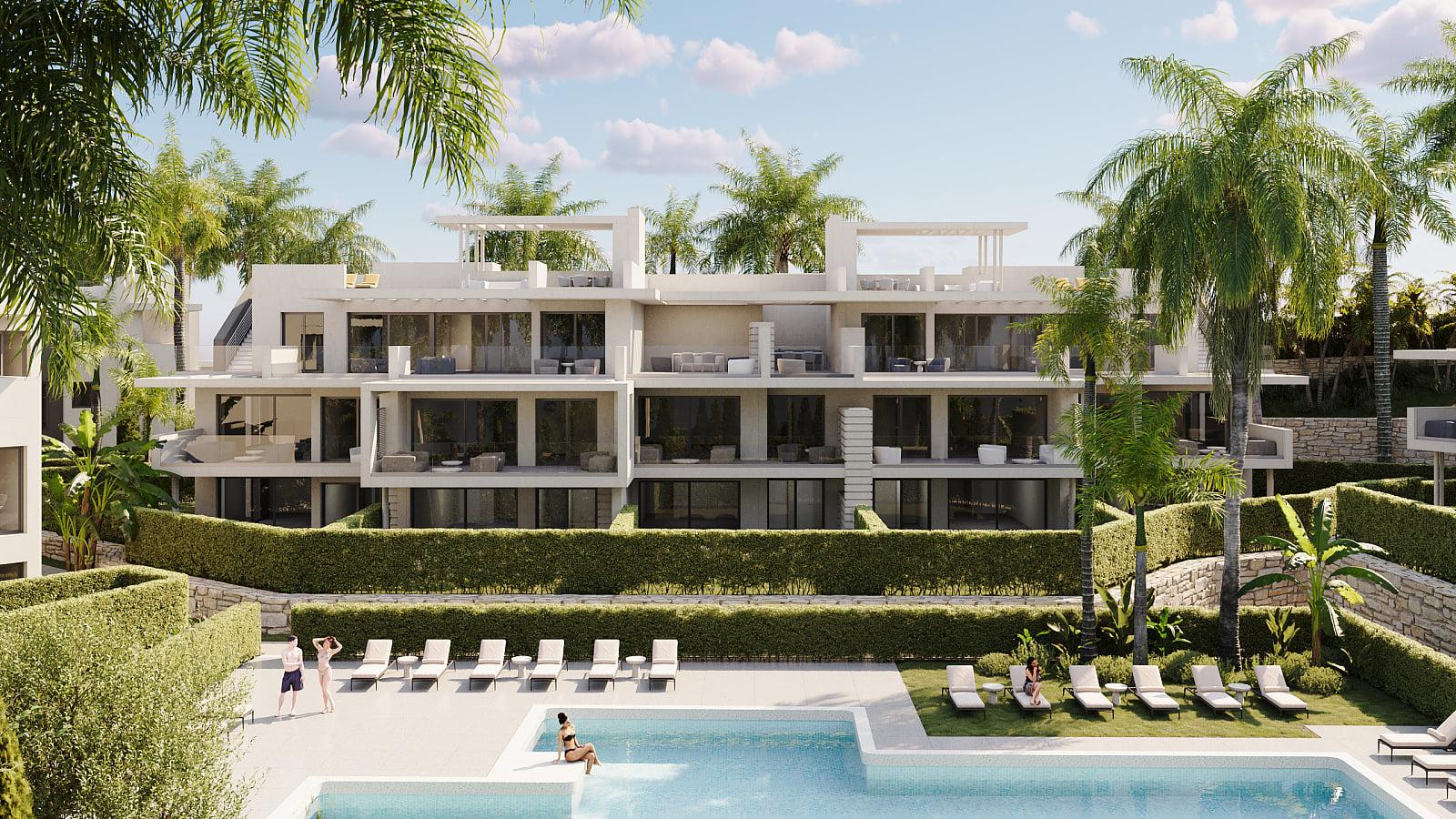 Apartments in La Gaspara, Estepona (AGP-00916) — photograph 1