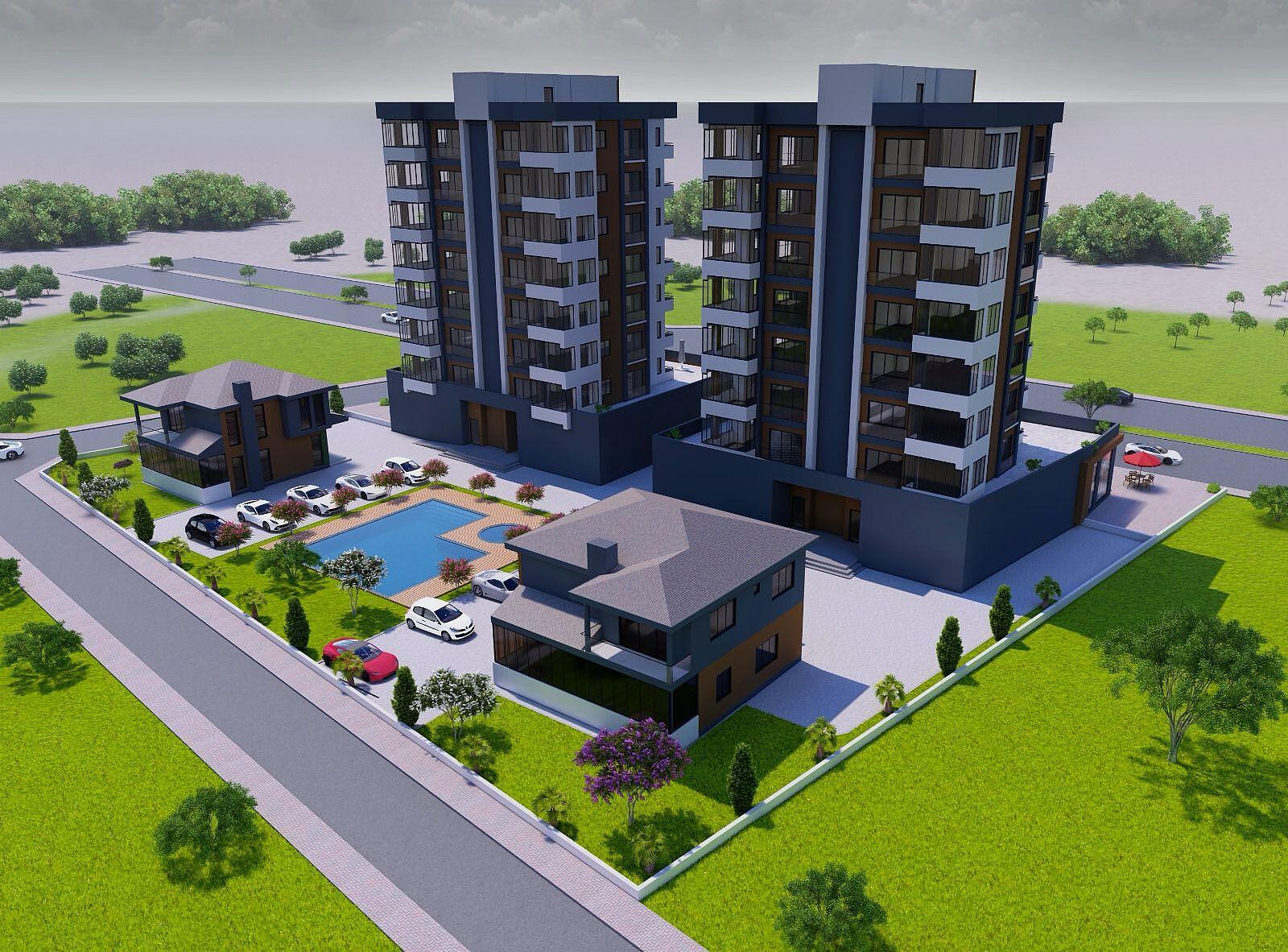 Apartments in Davultepe, Mezitli (COV-00235) — photograph 1