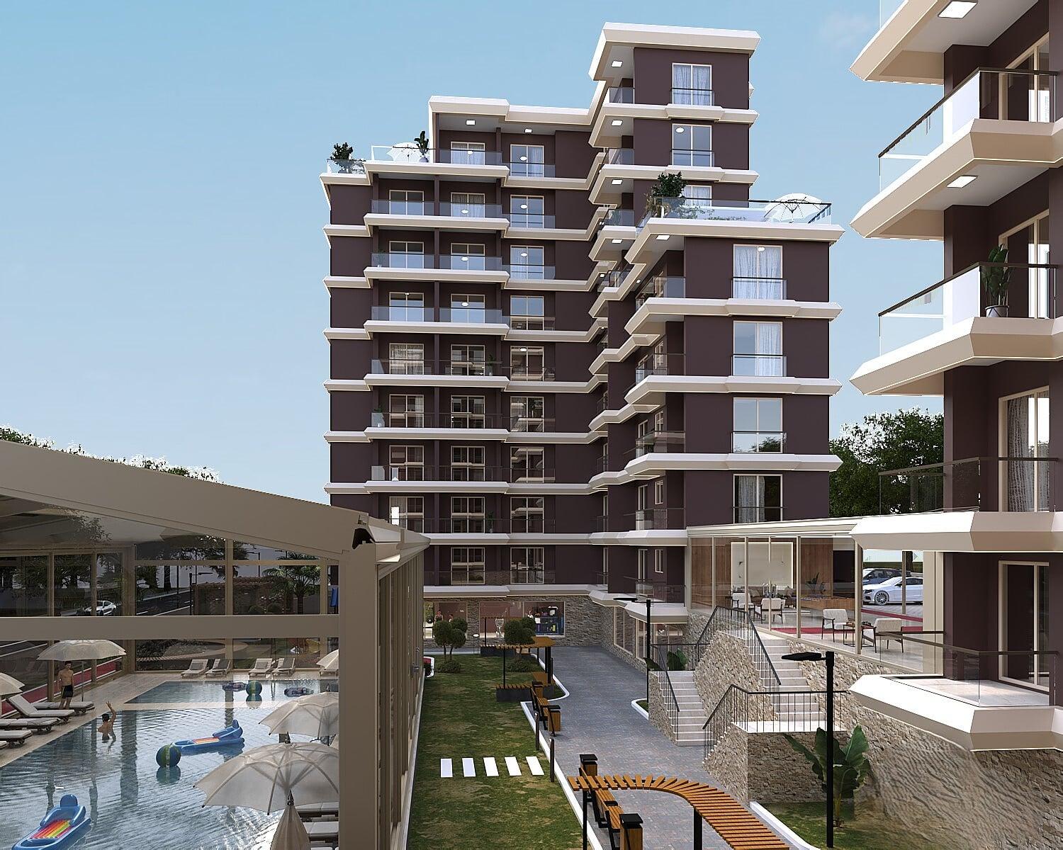 Apartments in Ayaş, Erdemli (COV-00273) — photograph 1