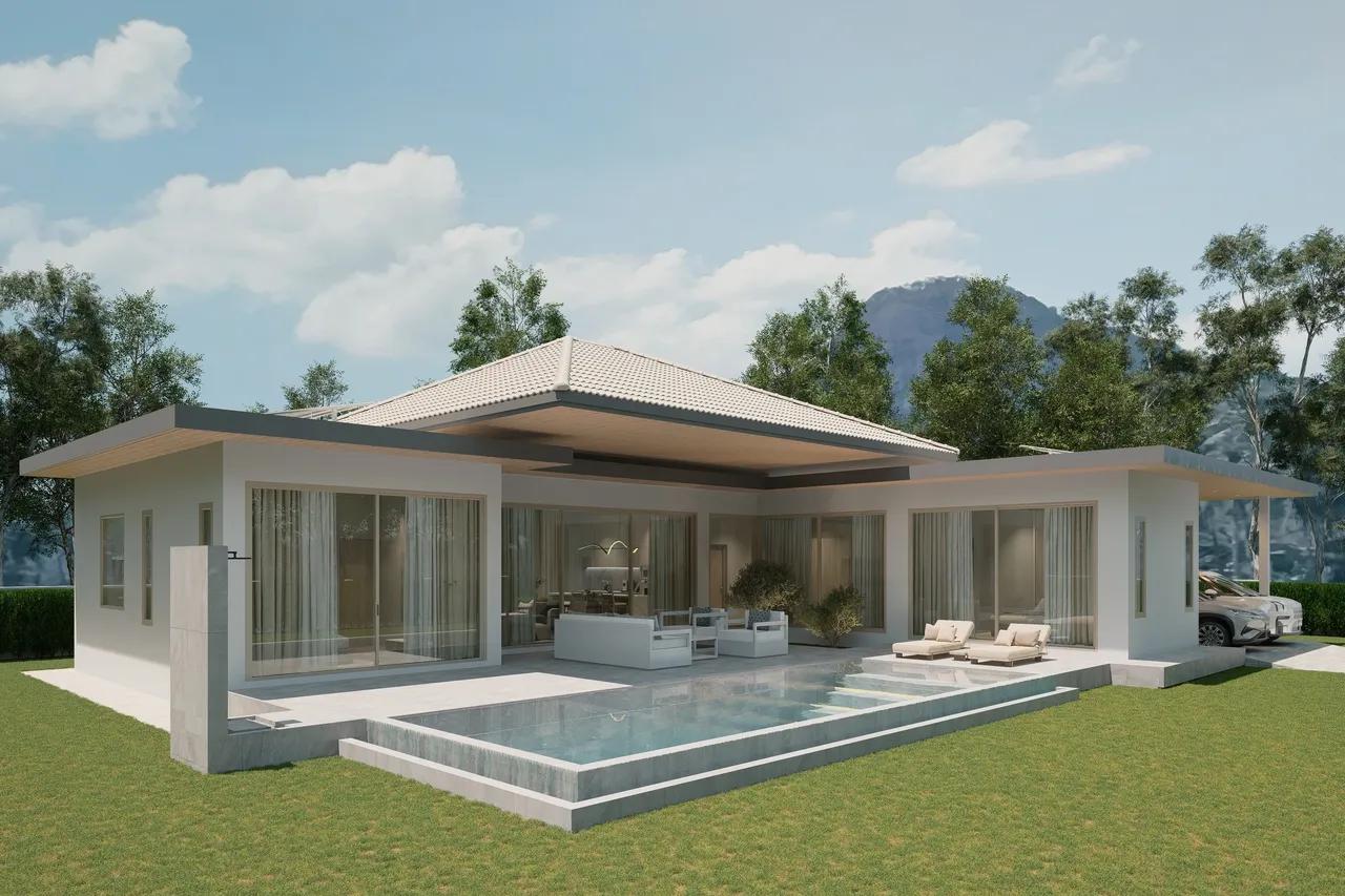 Contemporary Pool Villa in Pran Buri, Thailand