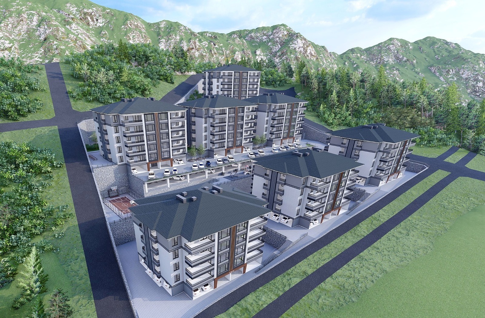 Apartments in Hürriyet, Araklı (TZX-00267)