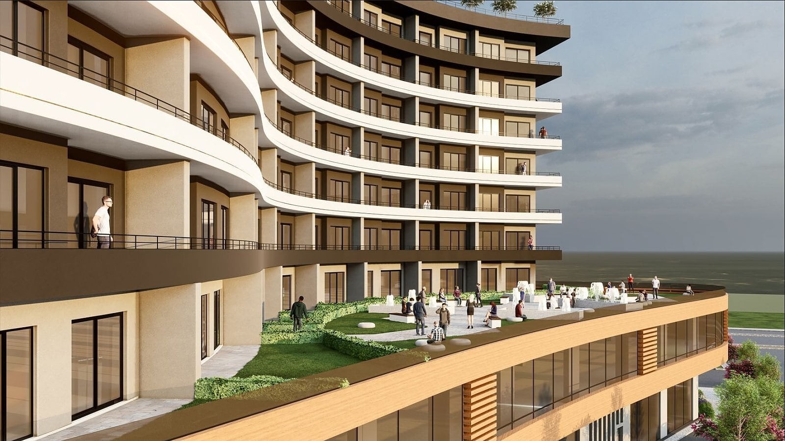 Apartments in Yalıncak, Merkez (TZX-00269)